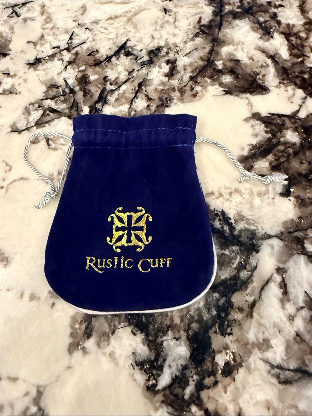 Rustic Cuff velvet jewelry pouches purple drawstring NEW